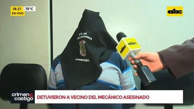 Detuvieron al vecino del mecánico asesinado - Crimen y castigo - ABC Color