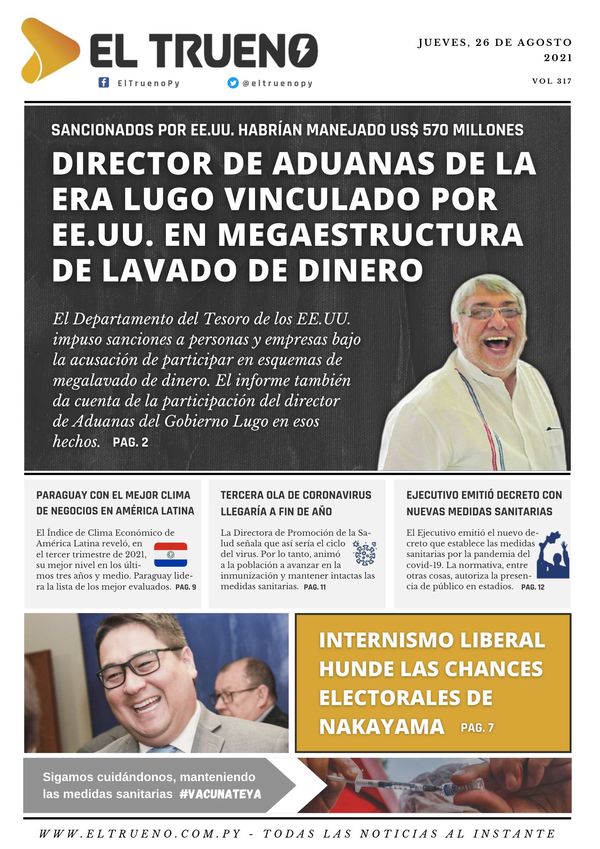 E-paper 26 de agosto 2021 - El Trueno