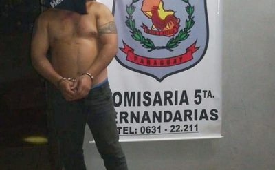 VIOLENTO SUJETO APREHENDIDO LUEGO DE AGREDIR A SU PAREJA