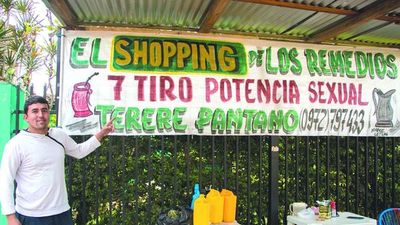 Yuyero atrae a clientes con tereré "7 tiros"