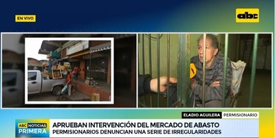 Permisionario desalojado se encadena y aprueban intervención del Abasto