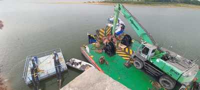ESSAP coloca bombas de captación de agua como plan de contingencia ante bajante de río Paraguay