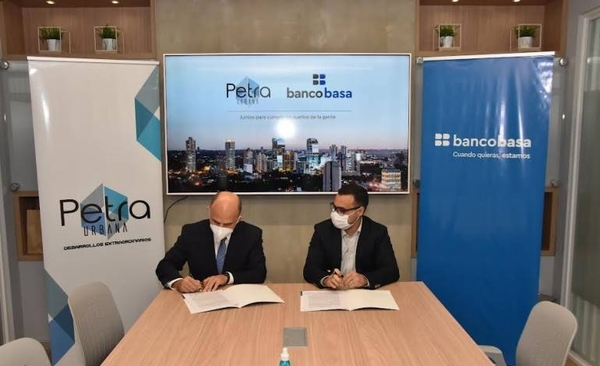 Diario HOY | Banco Basa firma alianza para financiar viviendas en el edificio Petra Tower