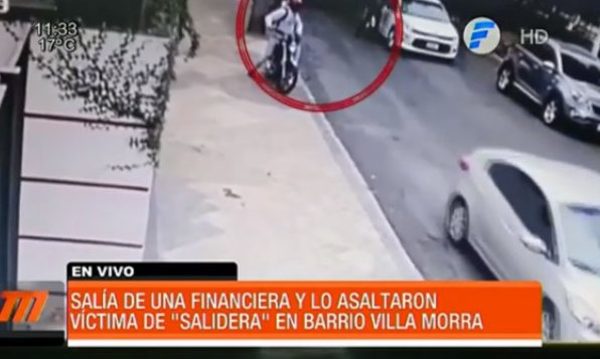 Salía de una financiera y lo asaltaron en el tránsito | Telefuturo