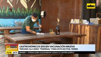Gastronómicos exigen vacunación masiva - ABC Noticias - ABC Color