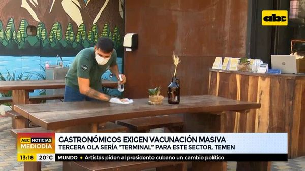Gastronómicos exigen vacunación masiva - ABC Noticias - ABC Color
