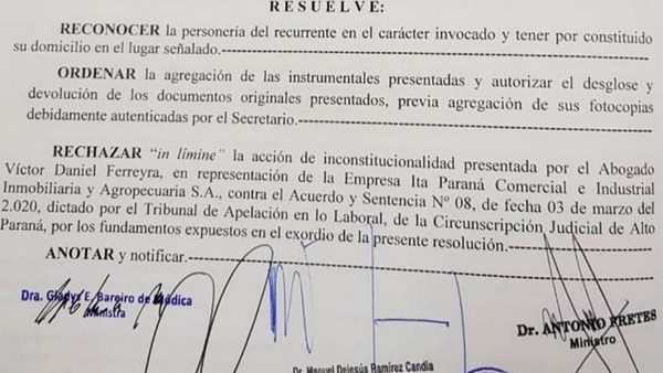 CORTE DECIDE QUE TERMINAL DE ÓMNIBUS SIGUE EN PODER DE LA MUNICIPALIDAD DE CDE