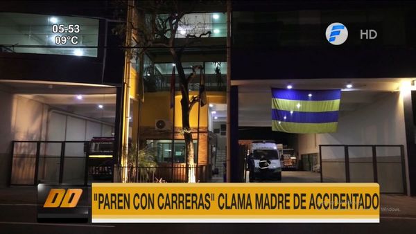 Joven queda gravemente herido tras ser chocado en carrera clandestina