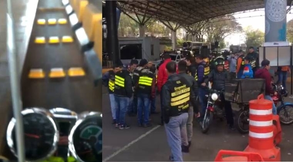 Diario HOY | Mototaxistas molestos tras colocación de "ojos de gato" en el Puente de la Amistad