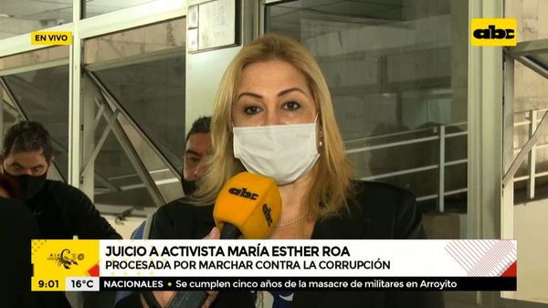 Fiscal niega acusación sobre supuesta orden de reclusión arbitraria contra María Esther Roa - Nacionales - ABC Color