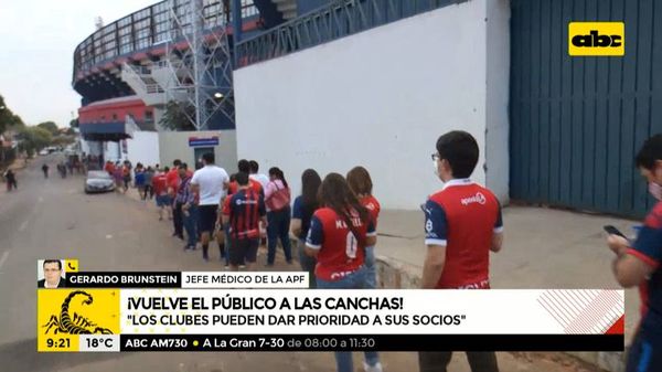 Ultiman detalles para retorno del público a las canchas - A la gran 730 - ABC Color