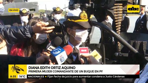 Asuma la primera Comandanta de un buque en las Fuerzas Armadas - A la gran 730 - ABC Color