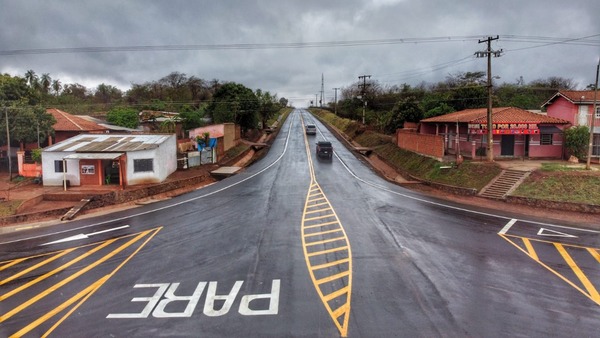 Inauguraron asfalto que une Arroyito con la ruta PY05 - El Trueno