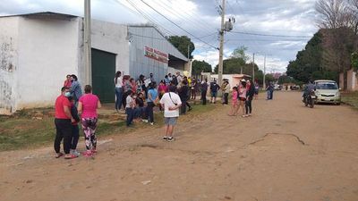Manifestación a favor de un detenido en San Lorenzo