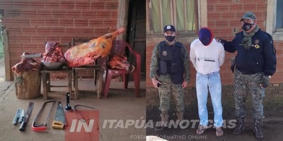 ACCIÓN EN LUCHA CONTRA EL ABIGEATO EN SANTIAGO-MISIONES.