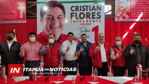 GRAN UNIDAD PARTIDARIA EN LA ANR A FAVOR DE CRISTIÁN FLORES INTENDENTE.