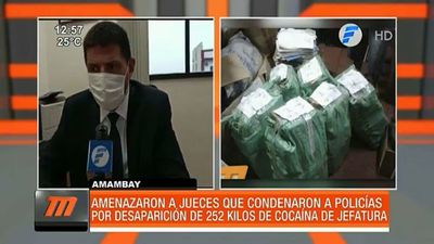 Amenazan a juezas tras condena por robo de 250 kilos de cocaína