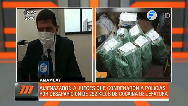 Amenazan a juezas tras condena por robo de 250 kilos de cocaína