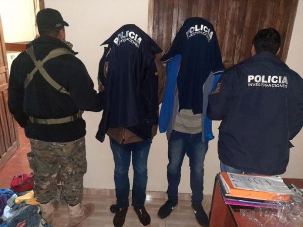 Presuntos asaltantes presos en Horqueta