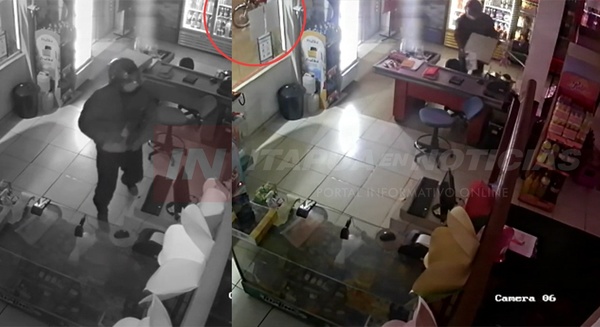 MALVIVIENTES ROMPEN PUERTA LATERAL DE UN COMERCIO Y SE ALZAN CON LAS CAJAS REGISTRADORAS