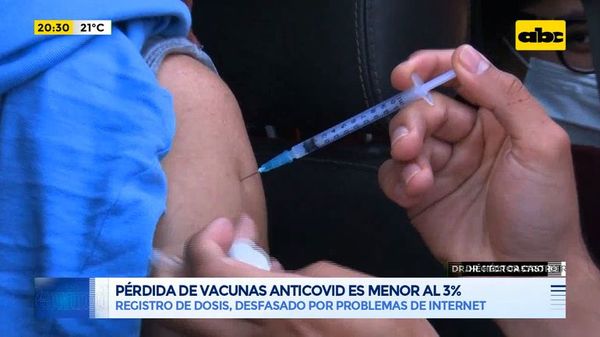 Pérdida de vacunas anticovid es menor al 3% - Periodísticamente - ABC Color