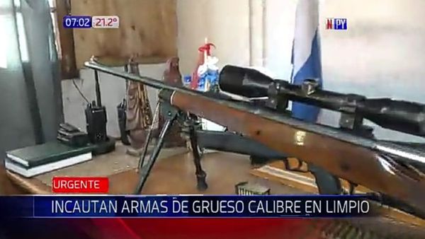 Policía incauta armas potentes y Fiscalía libera a portadores
