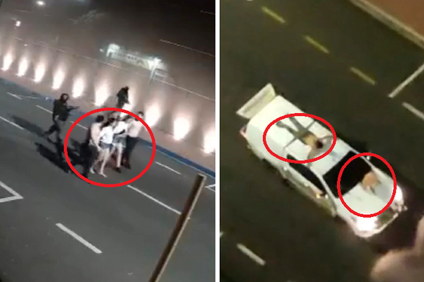 Delincuentes asaltan bancos y atan a rehenes como escudos humanos en sus autos - Noticiero Paraguay