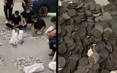 ¡Con todos sus ahorros! Hombre compra carro a su hijo con 17 bolsas de monedas y se vuelve viral