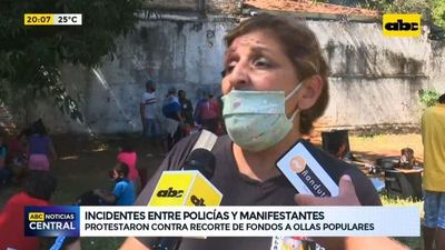 Incidentes entre policías y manifestantes - ABC Noticias - ABC Color
