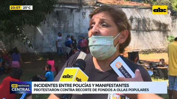 Incidentes entre policías y manifestantes - ABC Noticias - ABC Color