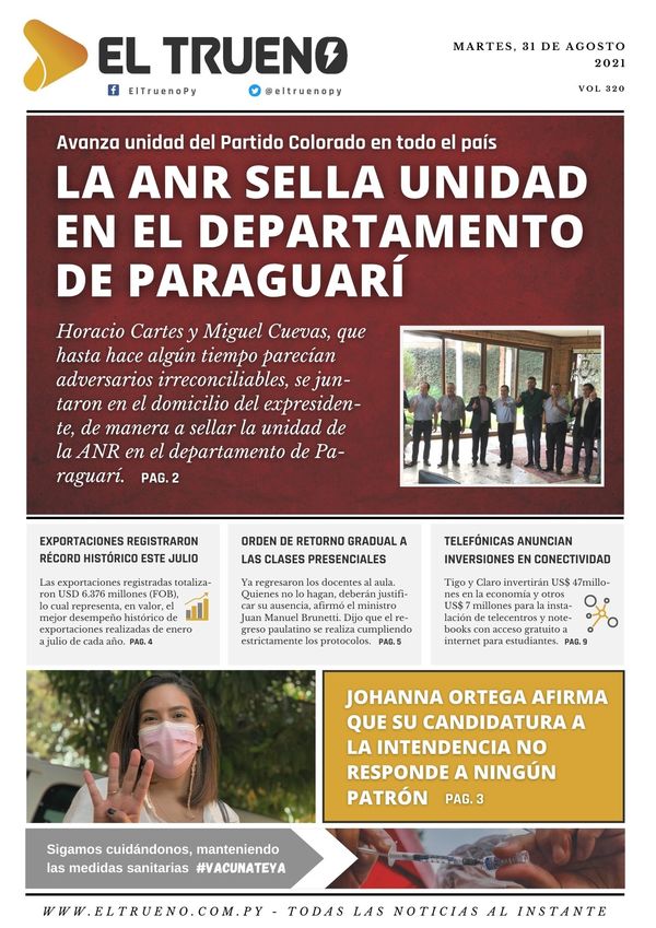 E-paper 31 de agosto 2021 - El Trueno