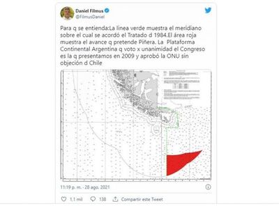 Argentina y Chile reviven una disputa por límites marítimos que ya estuvo a punto de desembocar en una guerra