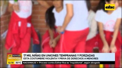 17.000 niñas en uniones tempranas y forzadas - ABC Noticias - ABC Color