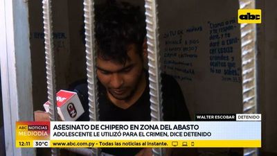 Asesinato de chipero: detenido dice que adolescente “lo utilizó” para el crimen - ABC Noticias - ABC Color