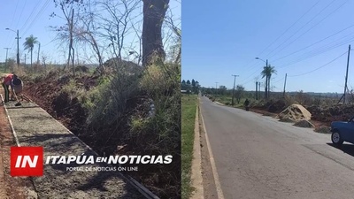AVANZA LA CONSTRUCCIÓN DE VEREDA EN ITÁ PASO.