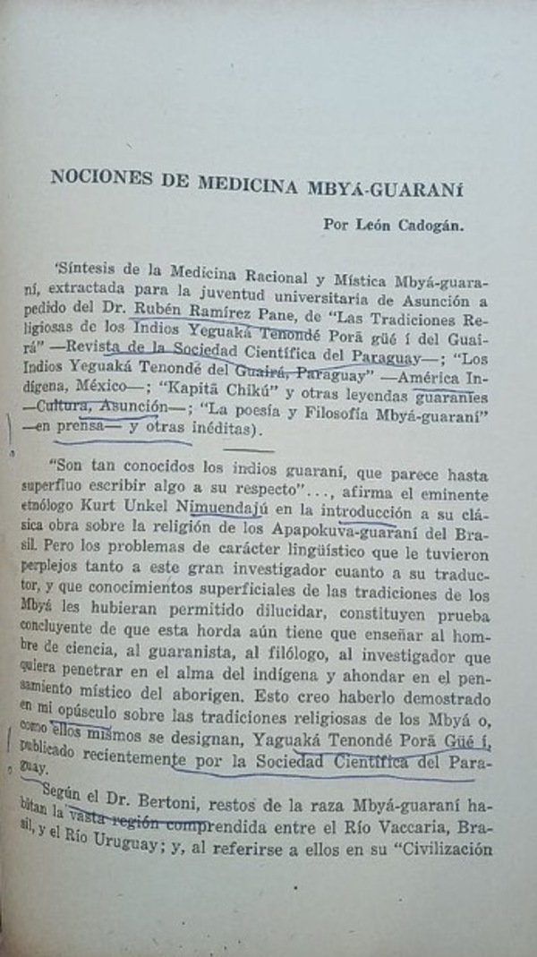 ABC de la medicina guaraní - El Trueno
