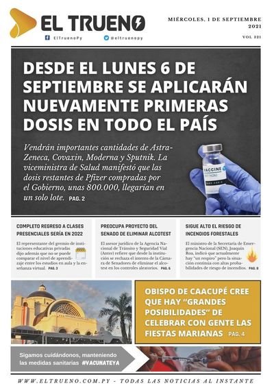 E-paper 1 de septiembre 2021 - El Trueno