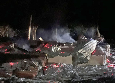 Quemaron intencionalmente una casa en Minga Guazú
