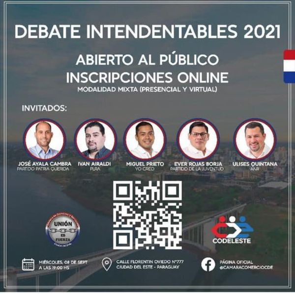 Preparan nuevo debate de intendentables