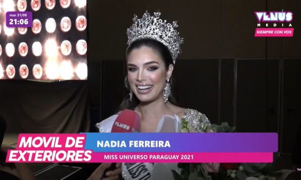 Nadia Ferreira fue coronada como la Miss Paraguay 2021