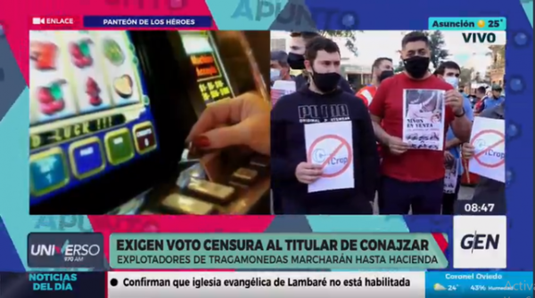 Diario HOY | Explotadores de tragamonedas exigen la cabeza del titular de Conajzar