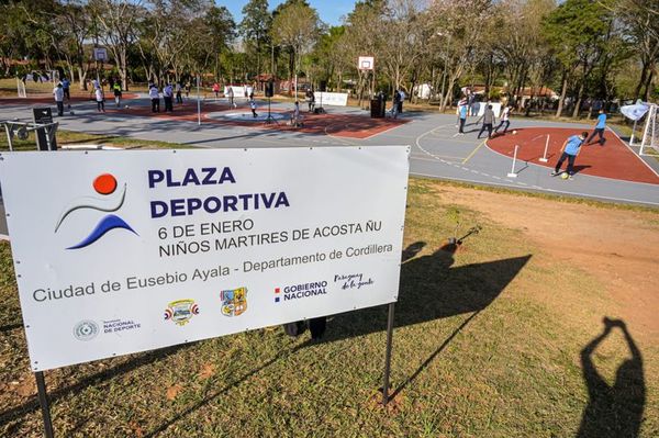 Se inaugura primera Plaza Deportiva en Cordillera - Polideportivo - ABC Color