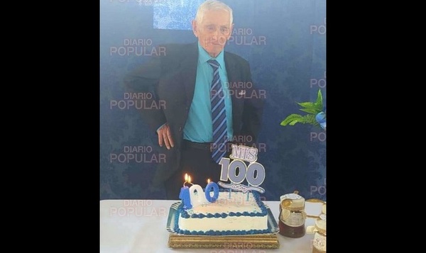 Poblador de Ayolas festeja 100 años de vida para alegría de sus hijos, nietos y bisnietos