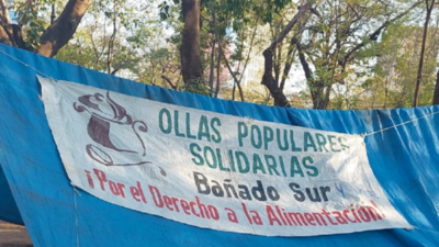 Red de Ollas Populares instala carpa de la resistencia
