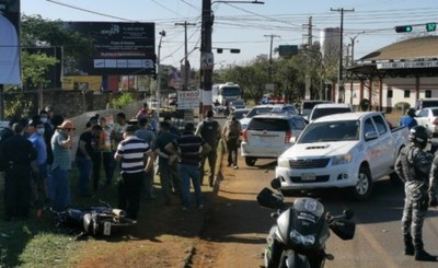 Violento choque múltiple en Hernandarias
