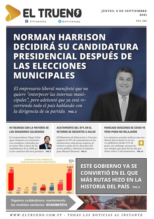 E-paper 2 de septiembre 2021 - El Trueno