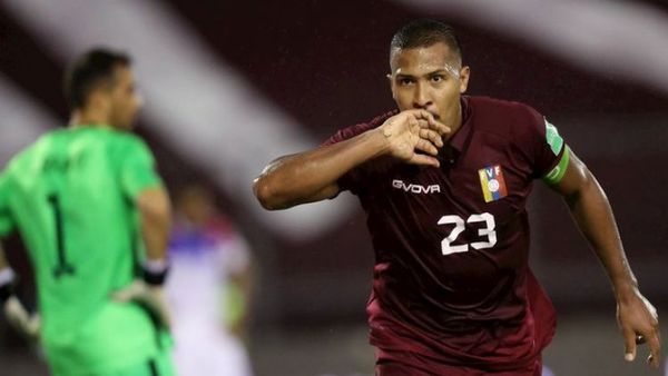 Venezuela pierde a su goleador para las Eliminatorias