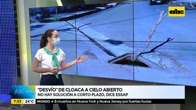 Desvío de cloaca a cielo a abierto, sin solución a corto plazo, según Essap - ABC Noticias - ABC Color