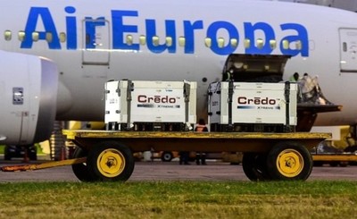 Llegó último lote de 50.800 dosis de Moderna donadas por Qatar