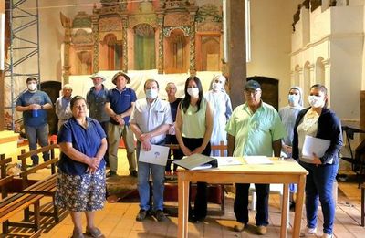 Firman acta de inicio de obras de emergencia en el templo jesuita de San Joaquín - Nacionales - ABC Color